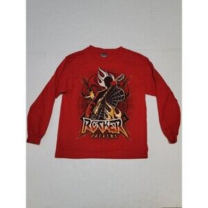 (#4) ROCKER SUPREME LONG SLEEVE PULLOVER SIZE KID'S 8 RED